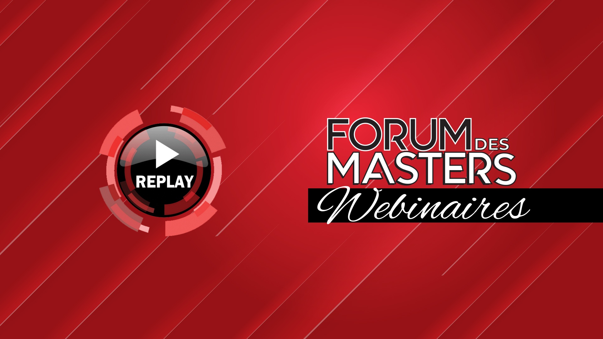 Esprit School of Business - Replay des webinaires du Forum des Masters 2020
