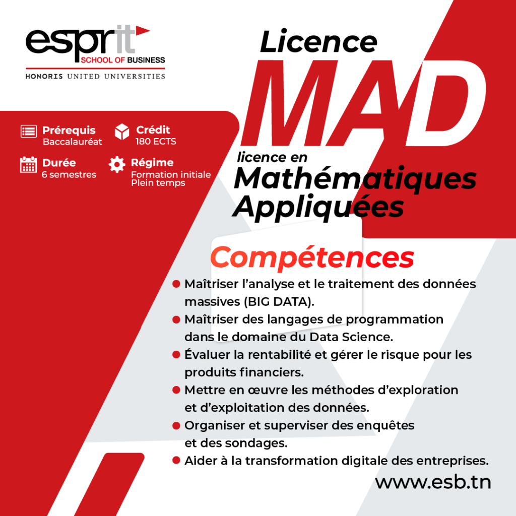 Licence en Mathématiques Appliquées : Compétences